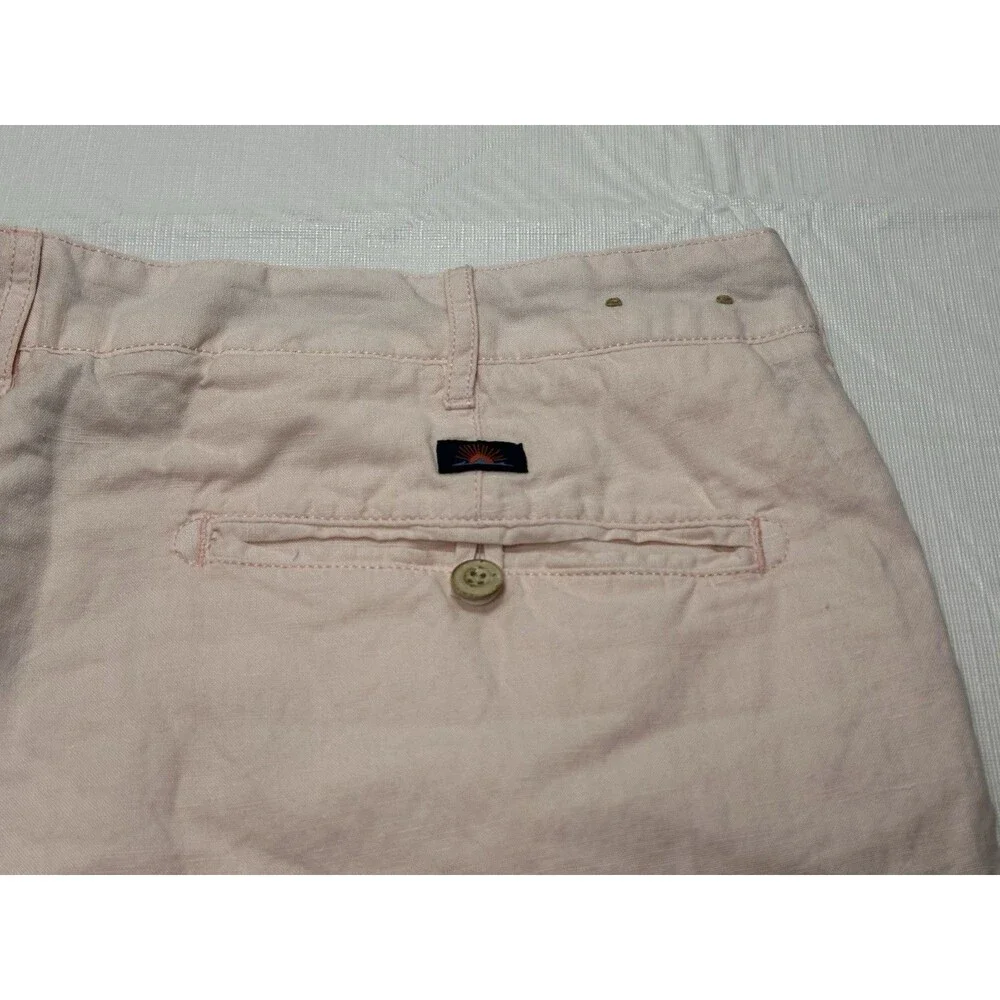 Men's Faherty Malibu Linen Blend Chino Shorts 9